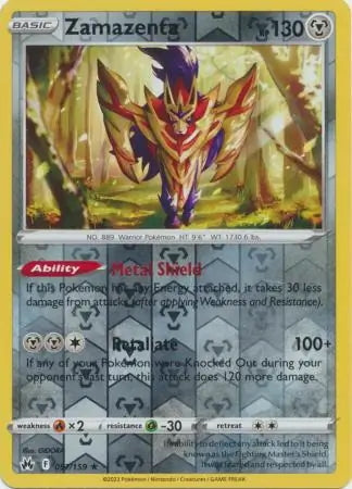 Crown Zenith Zamazenta #97/159 reverse holo